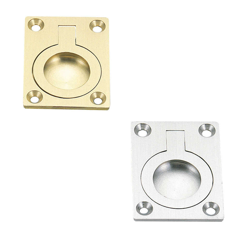 真鍮製 収納取っ手ハンドル 587B-50SB、587B-50WB 黄銅（真鍮） サテン仕上