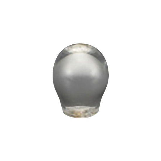 ムラノガラスつまみ KTH-M018 ムラノガラス／真鍮 クリアー/真鍮磨き