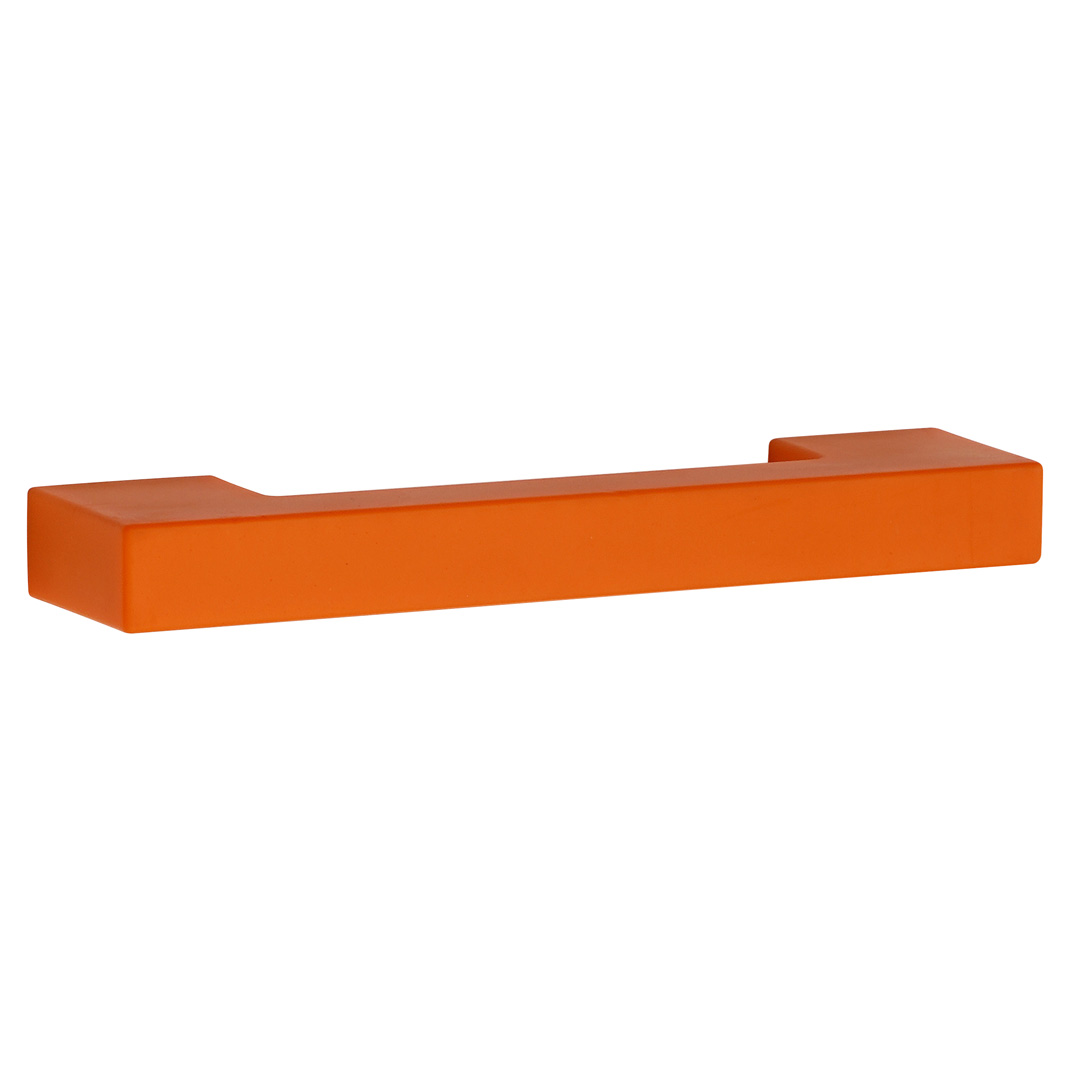 オレンジ色の樹脂製取っ手ハンドル KTH-A165 エラストマー樹脂 オレンジ