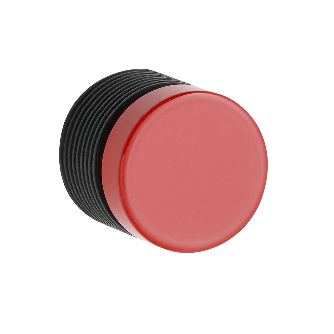 つまみ KTH-B188 亜鉛合金／ソフトポリマー 赤塗装/ブラック