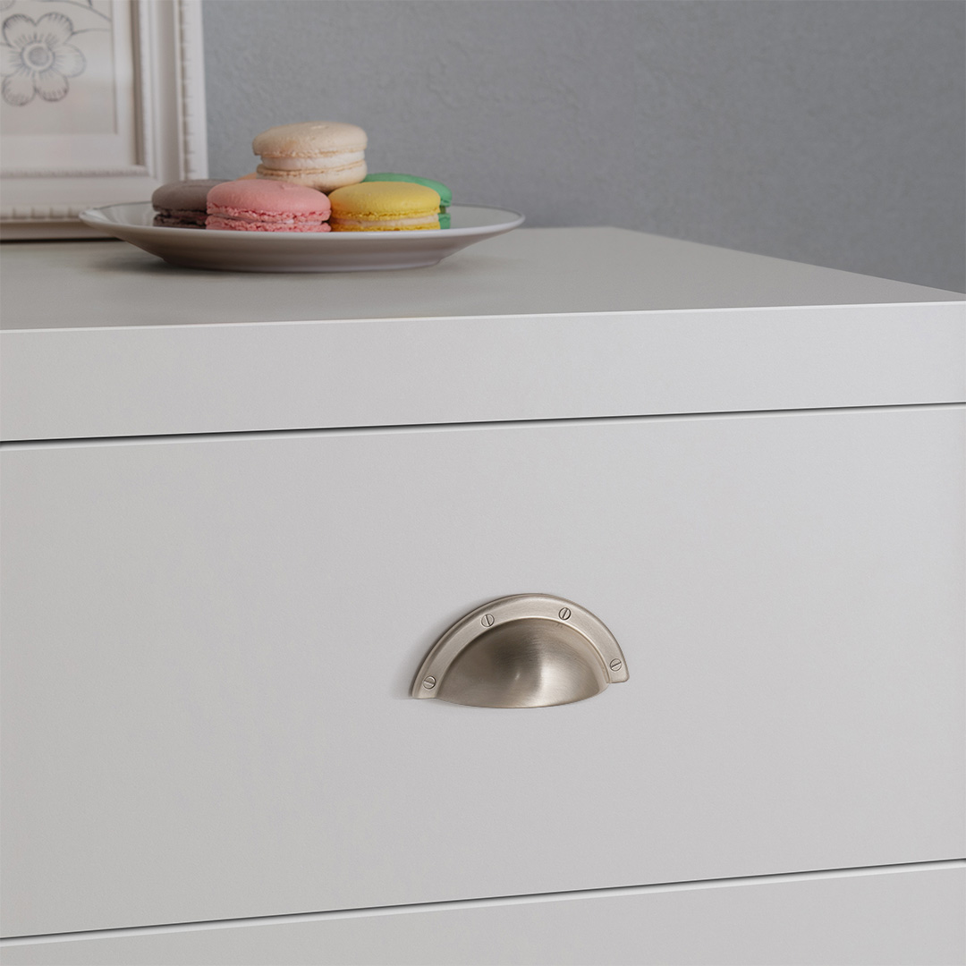 カップ取っ手ハンドル・取っ手 KTH-C006、KTH-C007、KTH-C008 黄銅（真鍮） サテンニッケルめっき
